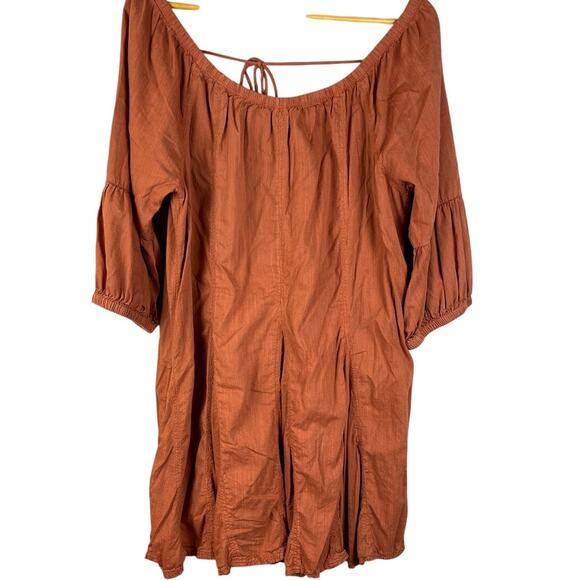 Daily Practice by Anthropologie Boho Mollie Mini Dress Cocoa‎ Powder Size Medium - Picture 5 of 10